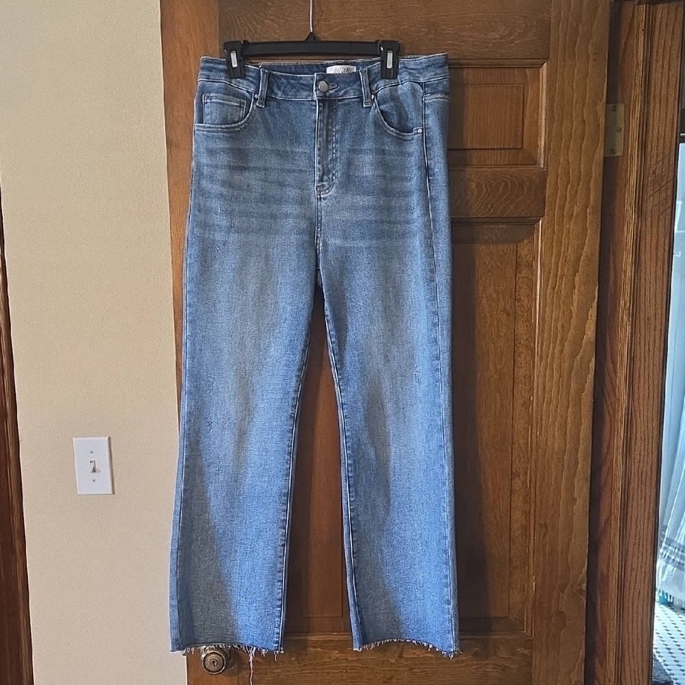 Avara High-Rise Wide Leg Jeans in Light Blue
